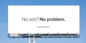 Billbord: 'No ads? No problem.'